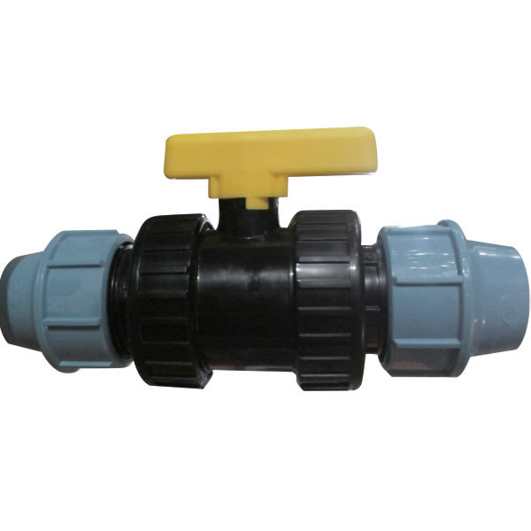 Double union ball valve