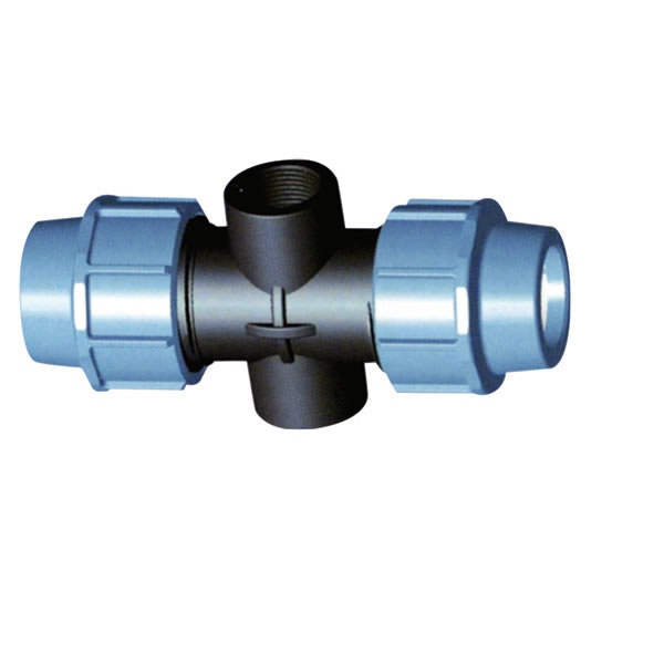 Female tee with peg fitting